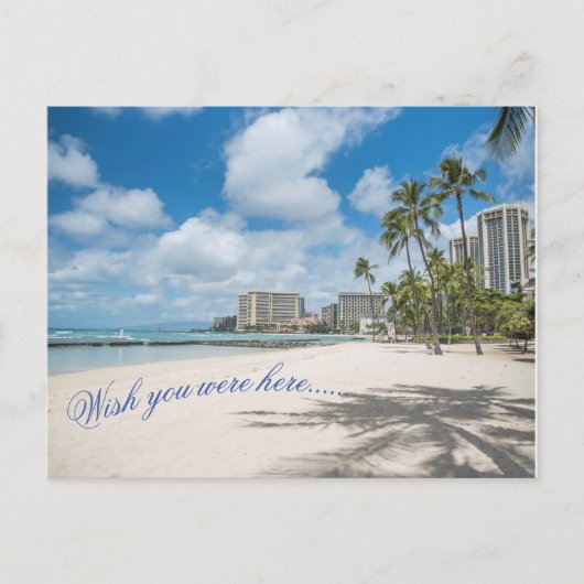 Waikiki Beach Briefkaart (Voorkant)