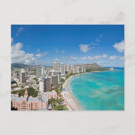 Waikiki Beach Briefkaart (Voorkant)