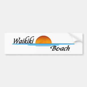Waikiki Beach Bumpersticker