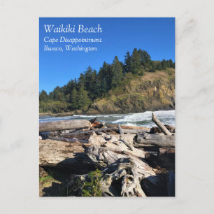 Waikiki Beach, Cape Disappointment, Washington Briefkaart