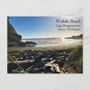 Waikiki Beach, Cape Diseption, Washington Briefkaart