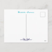 Waikiki Beach Feestdagenkaart (Achterkant)