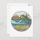 Waikiki Beach Hawaii  Briefkaart (Voorkant / Achterkant)