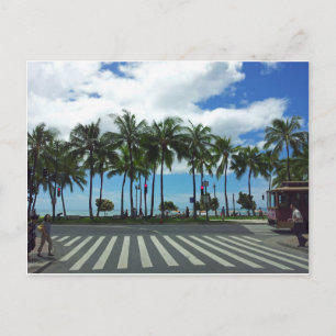 Waikiki Beach Hawaii Briefkaart