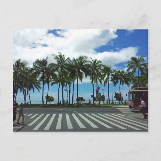 Waikiki Beach Hawaii Briefkaart (Voorkant)