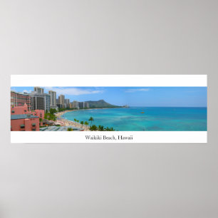 Waikiki Beach, Hawaii Poster