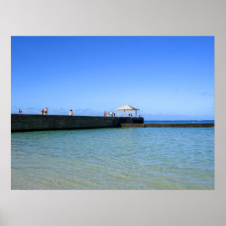 Waikiki Beach, Honolulu, Oahu, Hawaii, VS Poster