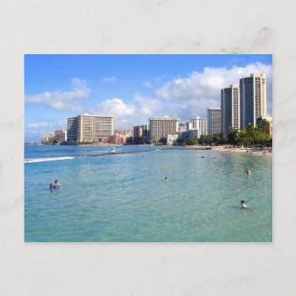Waikiki Beach, Oahu, Hawaii Briefkaart