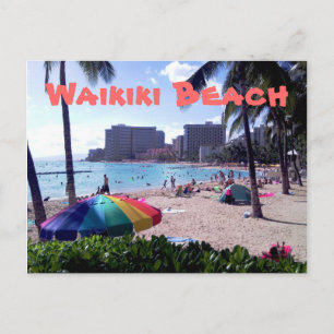 Waikiki Beach Postcard Briefkaart