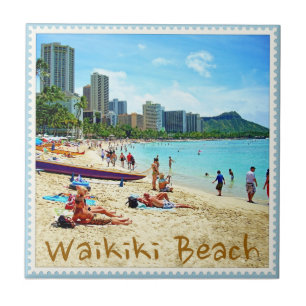 Waikiki Beach Tile Tegeltje