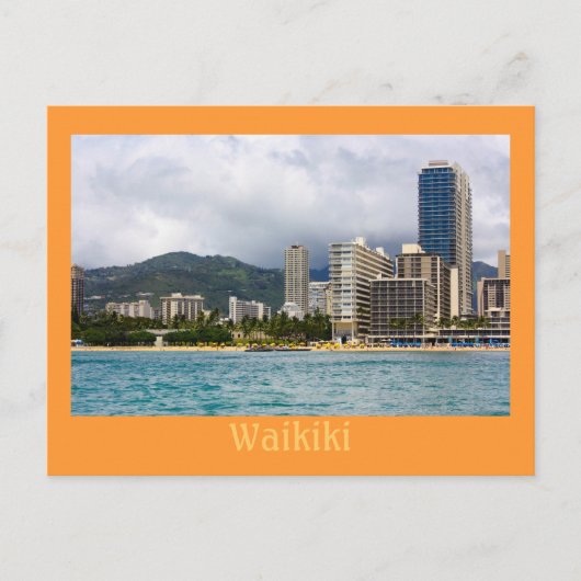 Waikiki Briefkaart (Voorkant)