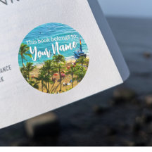 Waikiki "Dit boek behoort tot" Sticker
