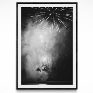 Waikiki Fireworks Fotografie Poster