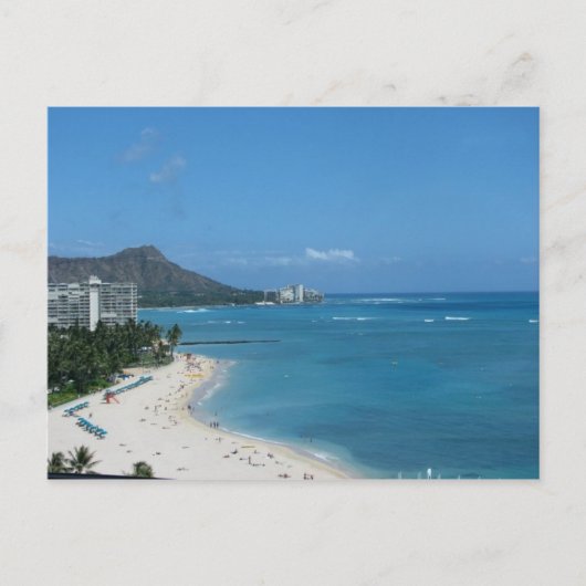 Waikiki Hawai'i Briefkaart (Voorkant)