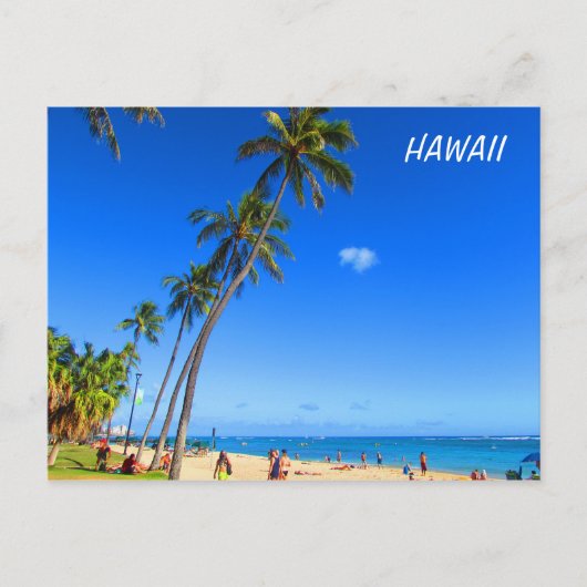 Waikiki Hawaii Briefkaart (Voorkant)