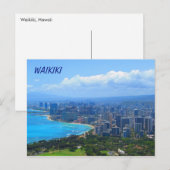 Waikiki Hawaii Briefkaart (Voorkant / Achterkant)