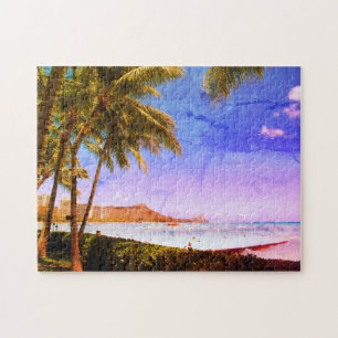 waikiki hawaii retro-look legpuzzel