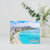 Waikiki, Hawaii, Verenigde Staten Feestdagenkaart (Staand voorkant)