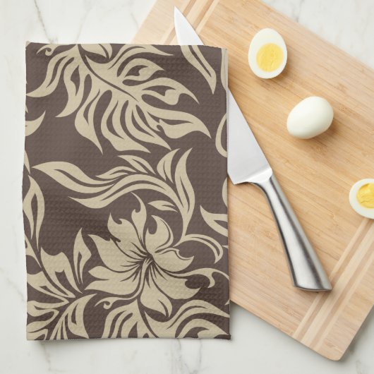 Waikiki Hibiscus Hawaiian Kitchen Towel Theedoek (Quarter Fold)
