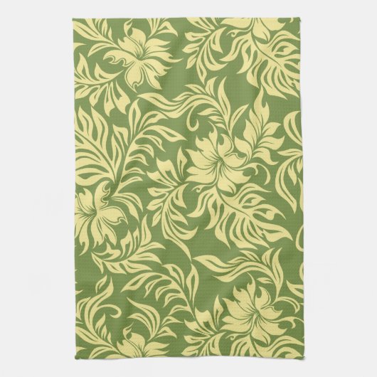Waikiki Hibiscus Hawaiian Kitchen Towel Theedoek (Verticaal)