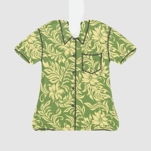 Waikiki Hibiscus Hawaiian Pareau Flora Aloha Shirt (devant)