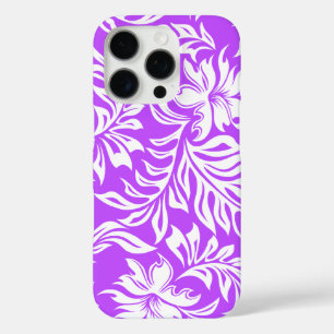 Waikiki Hibiscus Hawaiian Pareau Floral Violet iPhone 16 Pro Hoesje