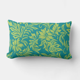 Waikiki Hibiscus Hawaiian Reversible Lumbar Pillow Kussen
