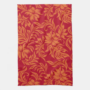 Waikiki Hibiscus Hawaiian serviette de cuisine