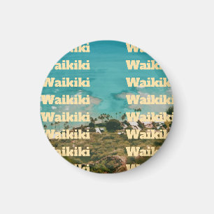 Waikiki, Honolulu, Oahu, Hawaï Magneet
