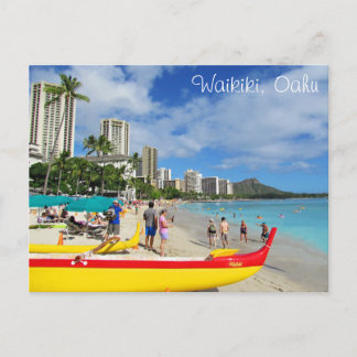 Waikiki, Oahu, Hawaii Briefkaart