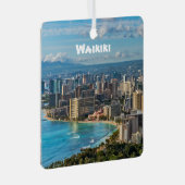 Waikiki, O'ahu Metalen Ornament (Voorkant Rechts)