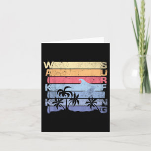 Waikiki Surfen Surfer  Surf Board Beach Ma Kaart