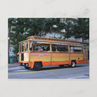 Waikiki Trolley, Honolulu, Hawaii Briefkaart