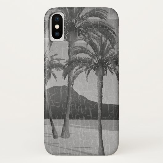 Waikiki vervormd grijs Briefkaart Case-Mate iPhone Case (Achterkant)