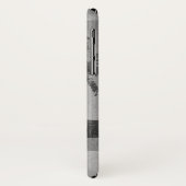 Waikiki vervormd grijs Briefkaart Case-Mate iPhone Case (Achterkant/links)