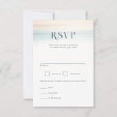 Wailea Beach bruiloft RSVP Kaartje (Voorkant)