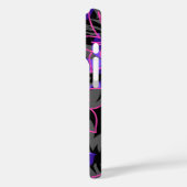 Wailea Hibiscus Hawaiian Floral Camo Paars Case-Mate iPhone Case (Achterkant / Links)