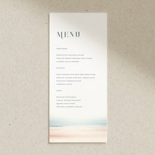 Wailea Huwelijksmenu Menu
