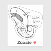Wailin' Whale Sticker (Vel)