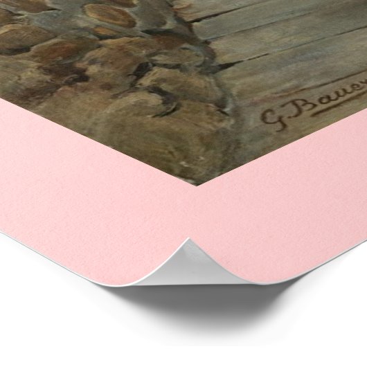 Wailing Wall Gustav Bauernfeind Canvas 24x30 Poster (Hoek)