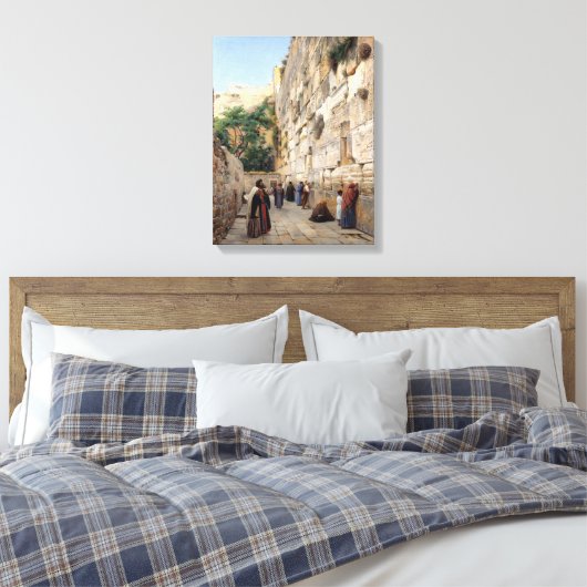 Wailing Wall | Gustav Bauernfeind | Canvas Afdruk (Insitu (Slaapkamer))
