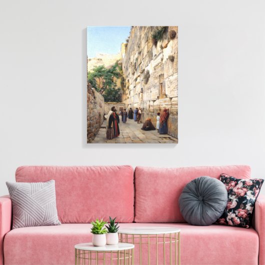 Wailing Wall | Gustav Bauernfeind | Canvas Afdruk (Insitu (Woonkamer))