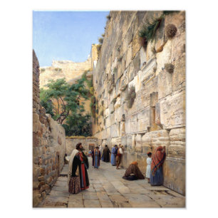 Wailing Wall   Gustav Bauernfeind   Foto Afdruk