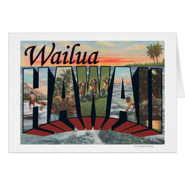 Wailua, HawaiiGrandes lettres scènesWailua, HI (Devant horizontal)