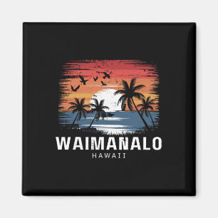 Waimanalo Beach Hawaï surfen surfer Magneet