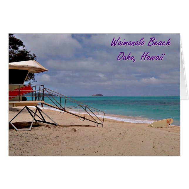 Waimanalo-strand Hawaii (Voorkant Horizontaal)