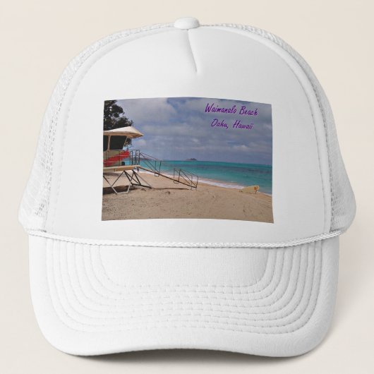 Waimanalo-strand Hawaii Trucker Pet (Voorkant)