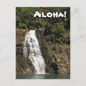 Waimea Audubon Waterfall van het Briefkaart Hawaï (Voorkant)
