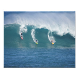 Waimea Bay Big Surf Foto Afdruk