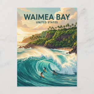 Waimea Bay Hawaï Briefkaart